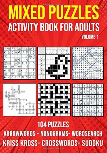 Puzzle book for - adults, mixed