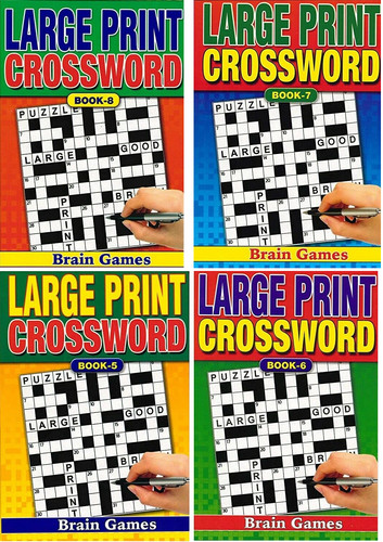 Adult crossword books - a5,
