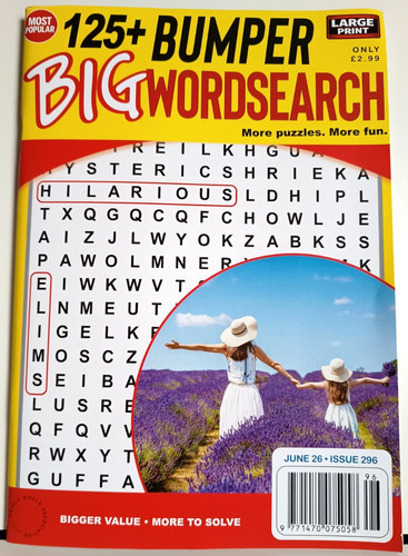 Wordsearch bumper big - wordsearch,