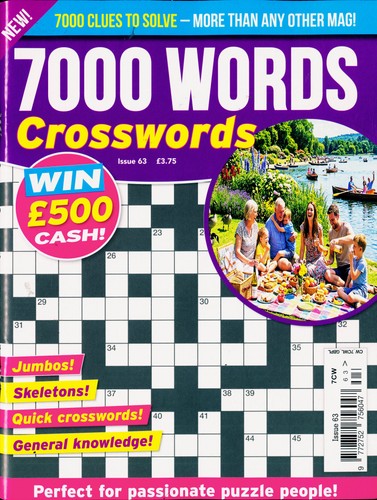7000 word crosswords magazine - word,