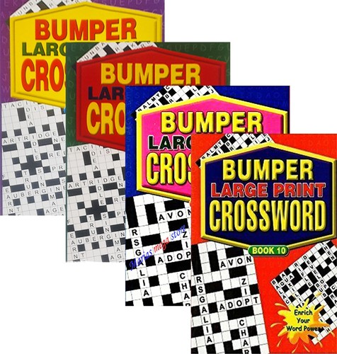 Large print crossword - x,