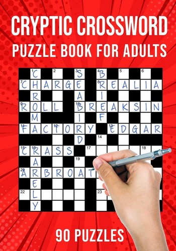 Cryptic crossword puzzle book - crossword,
